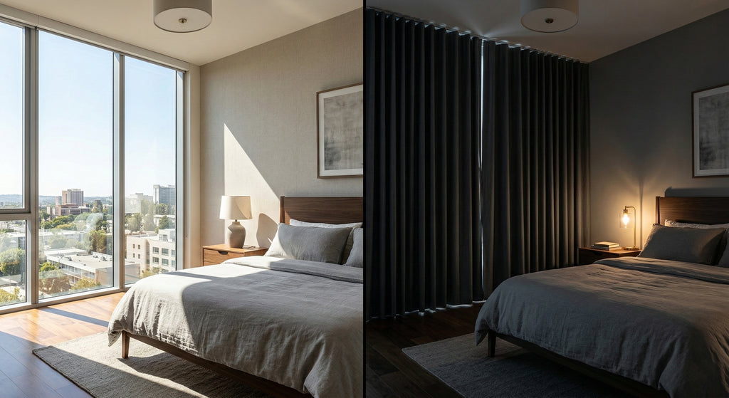 RI Nest Complete – Smart Blackout Curtains with Professional Installation